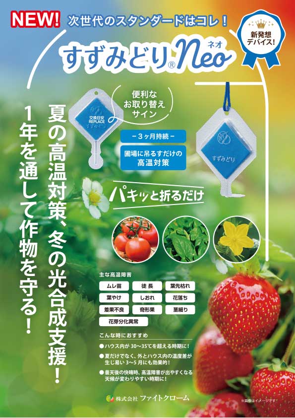 すずみどり<sub>®</sub>Neoチラシ(表)